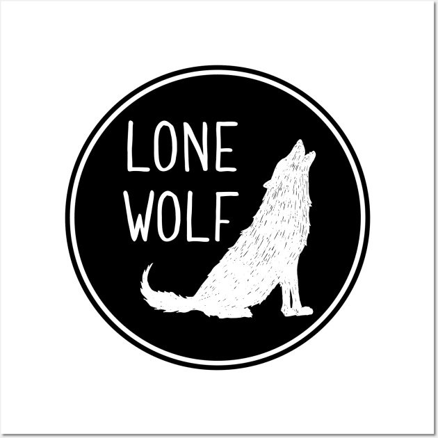 Lone Wolf - Wolf Howling Wall Art by cloudhiker